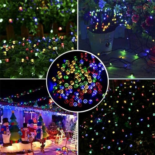 Image of MoonlitDreams LED String Lights, 24 Multicolor Pixel Fairy Lights with Flexible Copper Wire, Bright Decorative Lights for Diwali, Home, Wedding & Party Decoration, Pack of 1