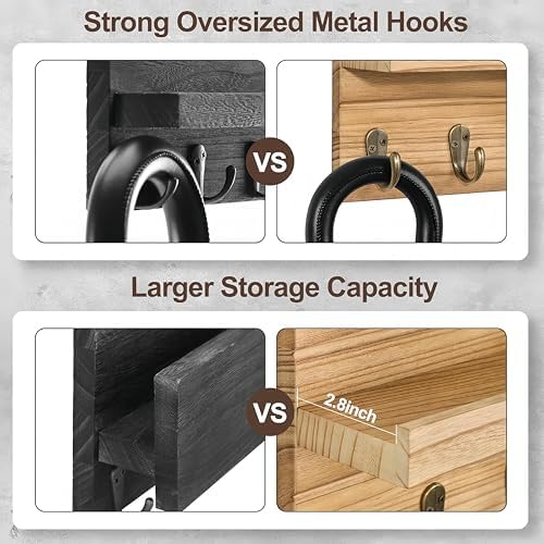 Wall-Mounted Mail Organizer with Key Holder & Shelf – Includes Letter Holder & Hooks – Stylish Home Decor for Entryway, Hallway, or Office – Complete with Mounting Hardware