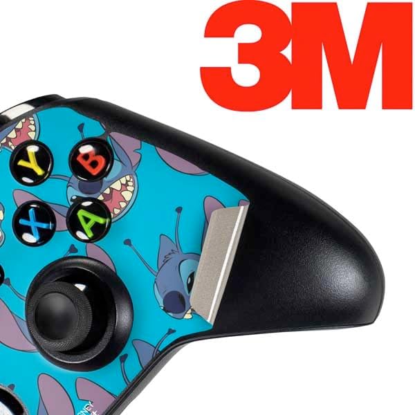 Skinit Decal Gaming Skin Compatible with Xbox One Controller - Officially Licensed Disney Lilo and Stitch Face Expression Pattern Design