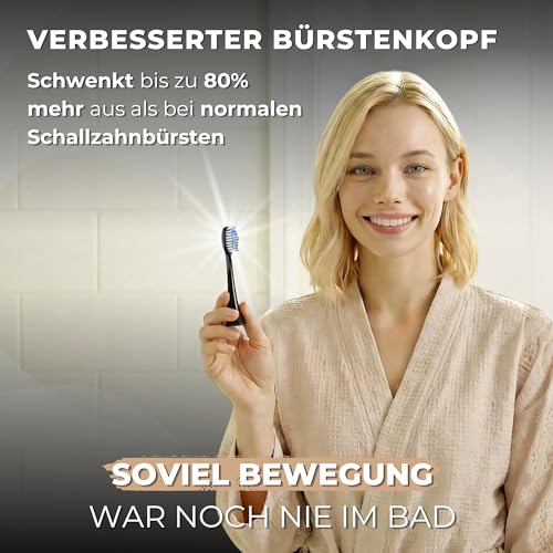 Elektrische Schallzahnbürste 55000 VPM, risikofrei 100 Tage testen, Tristan Auron Business Class...