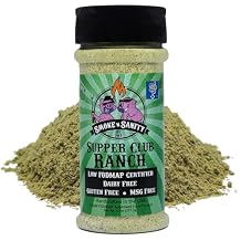 Smoke n Sanity Supper Club Ranch Seasoning- Monash Certified Low FODMAP - خالٍ من الغلوتين - كوشر معتمد - خالٍ من منتجات الألبان للأغذية منخفضة FODMAP 4.5 أوقية شاكر
