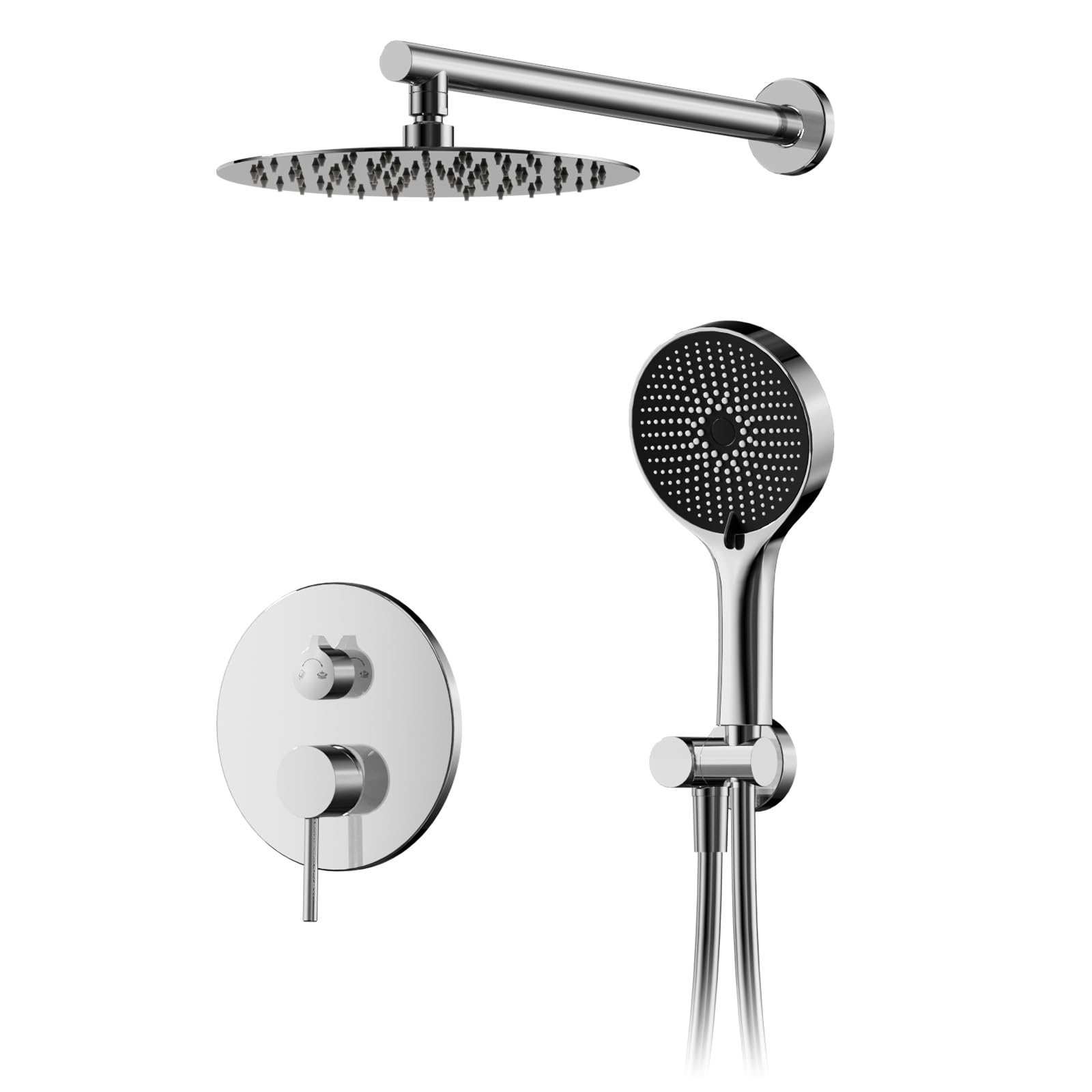 Columna Ducha, Sistema de Ducha Oculta Cromo Completo Baño Juego