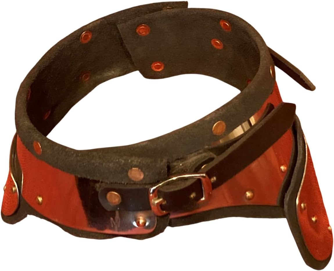 ARTIZANSTORE Stainless Steel and Leather Gorget delivers GREAT Protection for SCA rapier cut & thrust, longword and medieval heavy armored combat