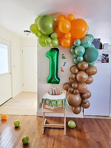 Image of Number 3 Balloon Birthday Decorations, 40In Dark Green Balloons for Party | Eye-catching Appearance, Perfect Decorative Centerpieces, Convenient Self-sealing Structure, Widely for Various Occasions