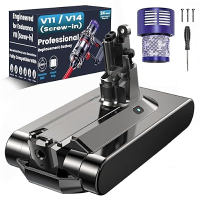 Ecovoltix V11 Battery Replacement Compatible with Dyson V11 Animal Absolute Motorhead Fluffy SV14 Vacuum Cleaner (Not for V11 V15)