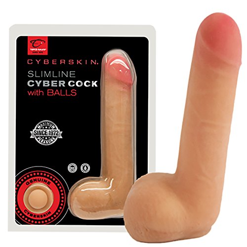 Cyberskin Penis With Balls, Slimline #TOP2
