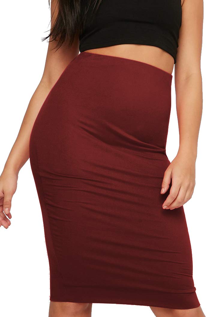 Emma & Giovanni - Eng Anliegender Knielanger Bleistiftrock - Damen