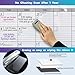 Magnetic-Receptive Dry Erase Monthly Extra Large White Board Calendar for Wall 38x50, Big Whiteboard Calendar with Iron Sheet Backing-Works with Magnetic Markers Eraser, Giant Blank Poster with Square