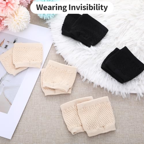 Image of Open Toe Socks Half for Women Mules, Cotton Peep Toe Mule Sandal Socks Toeless for Women