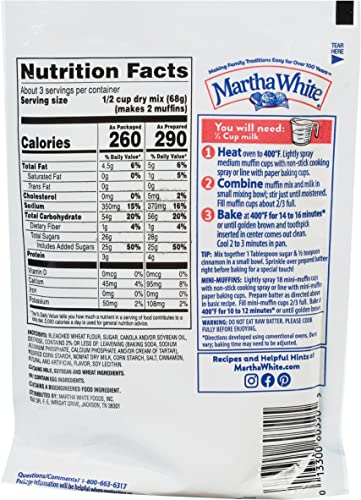 Martha White Muffin Mix Sampler Variety Pack, Pack of 12, Chocolate Chip, Blueberry, Strawberry, Cinnamon Sugar, Wildberry, Just Add Milk