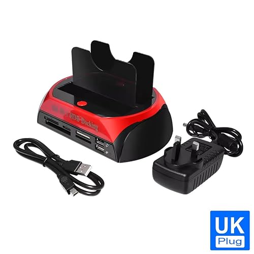 USB2.0 Hard Drive Docking Station with Offline Clone Function for 2.5 &3.5 inch HDD SSD SATA IDE External Dual Bay Dock Hard Drive - Image 3