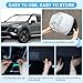 Roberly Car Windshield Sun Shade, 3Pcs 240T Foldable Sun Visor for Car Windshield & Side Window UV-Proof Heat Insulation Automotive Interior Protection with Storage Bag for Sedan SUV (M, 62