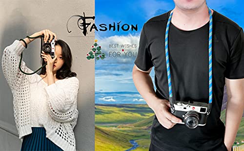 Eorefo Camera Strap Vintage 100cm Nylon Climbing Rope Camera Neck Shoulder Strap for Micro Single and DSLR Camera(Red) by Eorefo - Image 5