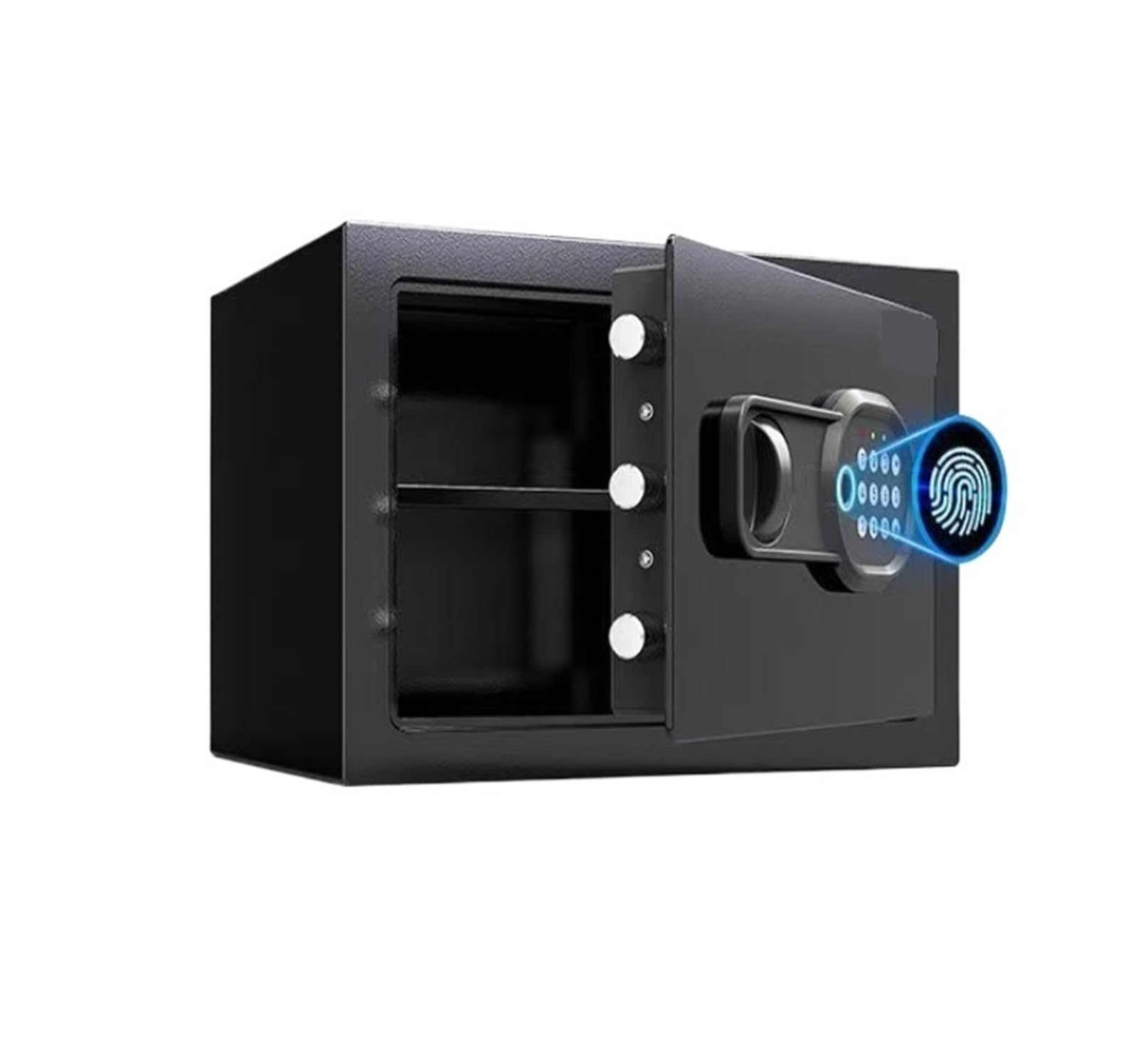 Piccola cassaforte elettronica domestica con tastiera digitale cassaforte | Sistema di allarme, for denaro contante gioielli oggetti di valore(Black)