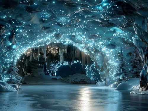 Diamond Painting Cascade de glace 5D DIY kit complet pour adulte 60x80 cm C-6