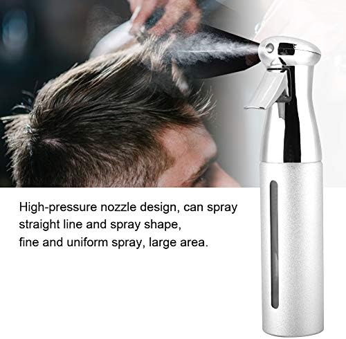 Yosoo Health Gear Hair Spray Bottle, Water Mister Spray Bottle Empty, 250ml Hairdressing Hair Misting Spray Bottle, Hair Salon Barber Atomizer Perfume for Hair Home(Silver)