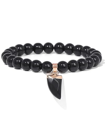 Miniatura 8 de Cool Dragon Bracelet for Men,Obsidian Protection Good Luck Mens BortherBofriendHusband Real Crystal Beads Gifts Jewelry