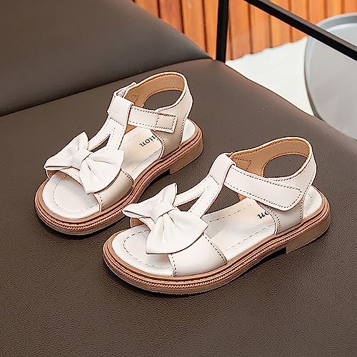 Kids Girls Summer Low Heel Sandals Open Toe Ankle Strap Dress Shoes Wedding Party For Toddler Kids Bowknot Princess Baby Sandals3
