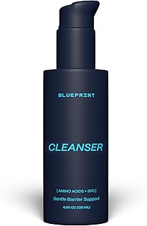 Blueprint Bryan Johnson Gentle Facial Cleanser with SFC & Hyaluronic Acid – Age-Defying Gel Cleanser for Firm, Balanced & Hydrated Skin – Vegan • Fragrance-Free