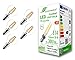 Produktbild greenandco 5x CRI90+ Glühfaden LED Lampe | klar | ersetzt 28 Watt E14 G45 Globe, 3W 300 Lumen | 2700K warmweiß | Filament Fadenlampe | 360° 230V AC | nicht dimmbar | flimmerfrei | 2 Jahre Garantie