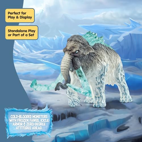 SCHLEICH ELDRADOR Creatures | Frostmammut 70829 | ELDRADOR Monster Spielfigur mit beweglichen Stoßzähnen | tolles Geschenk für Mädchen und Jungen | Spielzeug ab 7 Jahren | 9 x 16 x 11 cm