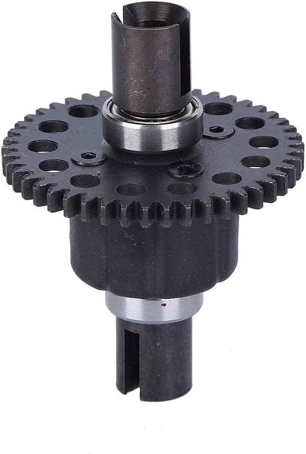 VGEBY1 RC Middle Differential, Black RC Car Middle Differential for Model Vehicle(46T Steel Gear) Losi 1/ E Center Differential Losi 22S Drag Car Upgrades Zd Racing Rc