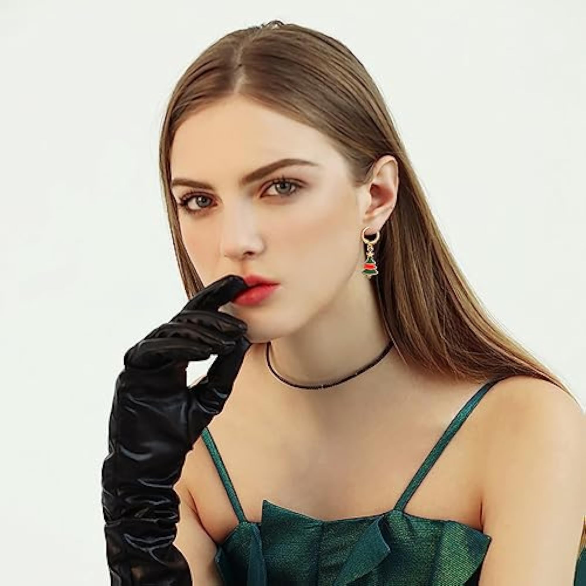 6 Pairs Christmas Stud Earrings for Women