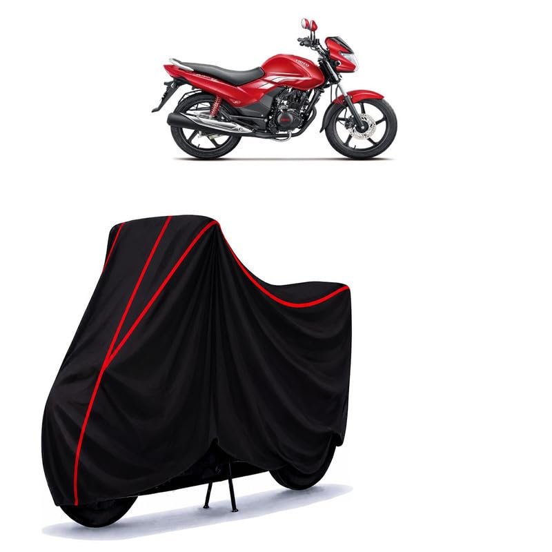 Image of Hero Achiever i3s Water Resistant Bike Cover for All Motorcycles & Rain | Heavy Duty Taffeta Fabric | UV Protection, Dustproof, Scratchproof | All Weather Two Wheeler Body Cover with Elastic Bottom
