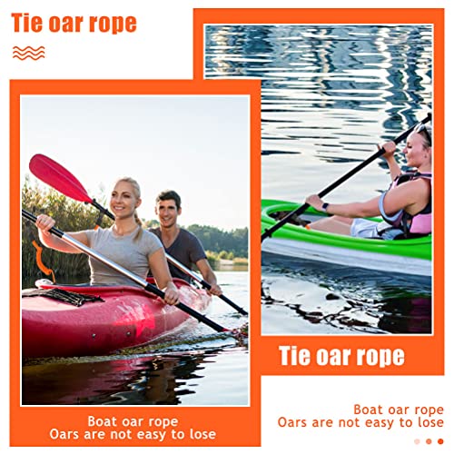 4 Pcs Orange Kayak Paddle Leash, Kayak Safety Rod Leash Stretchable Kayak Paddle Leash Fishing Rod Paddle Leash Lanyard For Kayak Surfboard And Paddles, Kayaking Equipment #TOP4