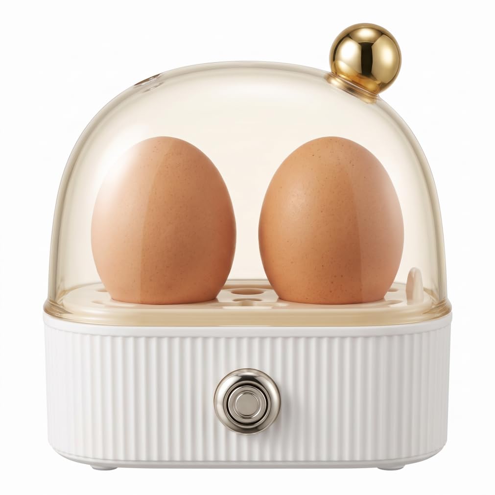 Electric Egg Cooker 2 Compartment Rapid Egg Cooker for Dorm Breakfast