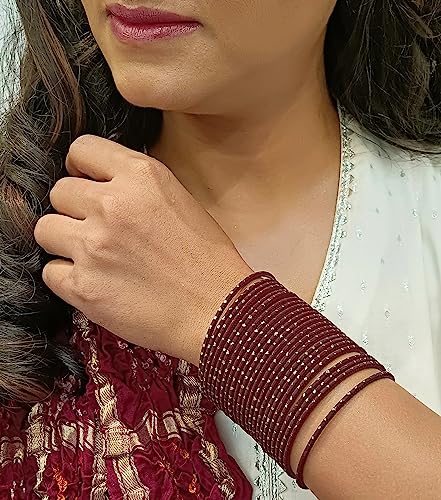 Efulgenz Indian Bangles Set Bollywood Plain Metal Bangle Bracelets Costume Jewelry For Women & Girls (Set Of 24) Valentines Day Gifts For Her Anniversary Birthday Jewelry For Women Mom Wife Girlfriend Valentines Jewelry #TOP3
