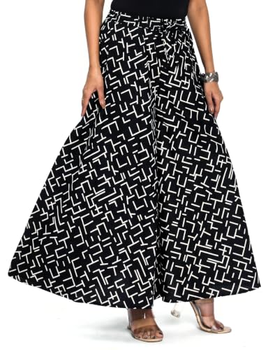 Image of Women's Cotton Long Palazzo Pant