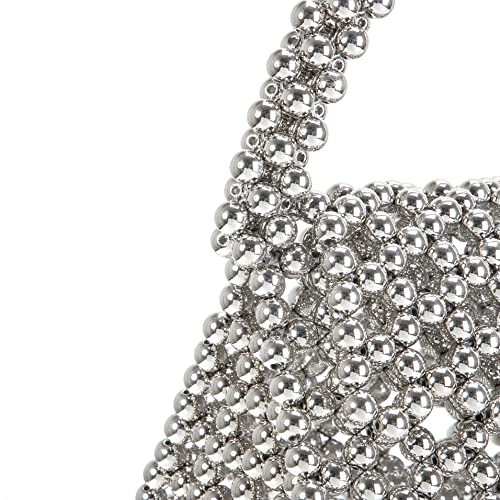 Image of YUSHINY Candy Color Acrylic Beaded Hollow Handbag Evening Clutch Triangle Bags for Wedding Party | Acrylic