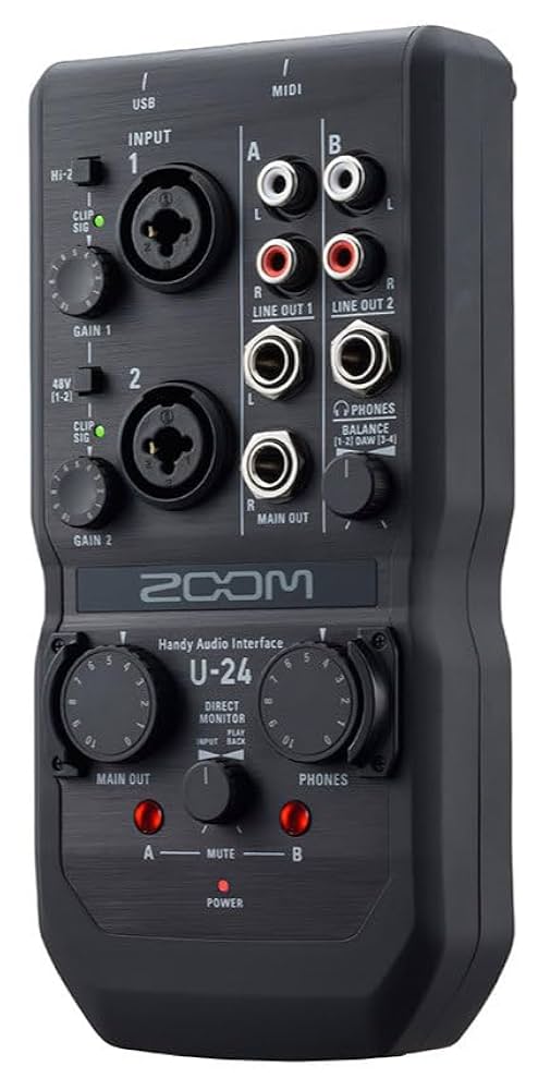 ZOOM U-24 ハンディオーディオインターフェース Amazon.co.jp: ZOOM ズーム ハンディポータブルオーディオ