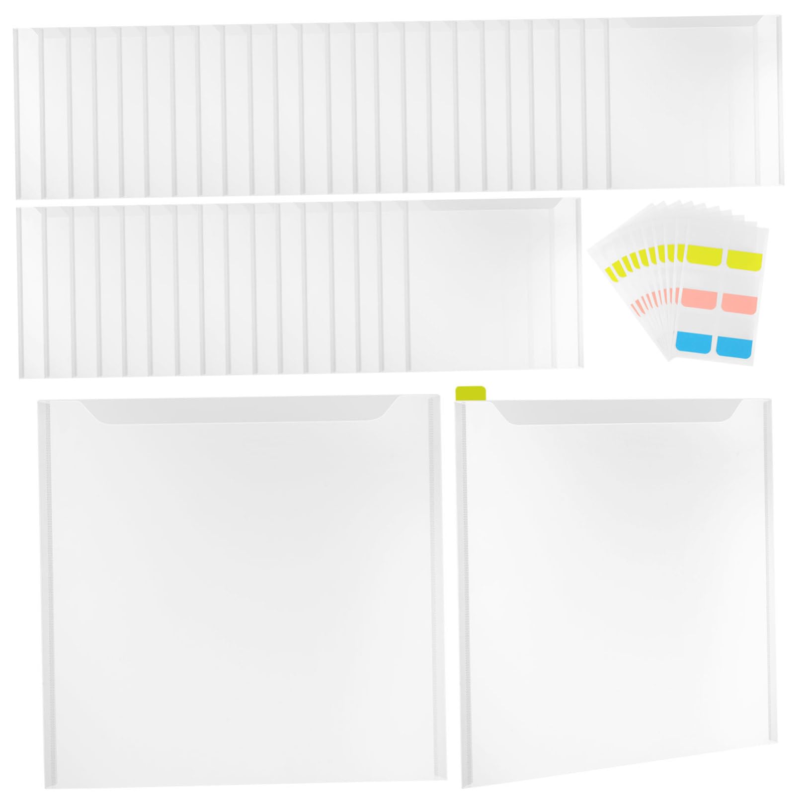 36 transparente Dokumentenmappen – transparente Dokumententaschen für einfache Aufbewahrung – ideal für Zuhause, Schule, Büro und effiziente Papierverwaltung