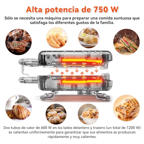 El mejor review de Sandwicheras con placas intercambiables los preferidos por los clientes. 12 Imagen adicional