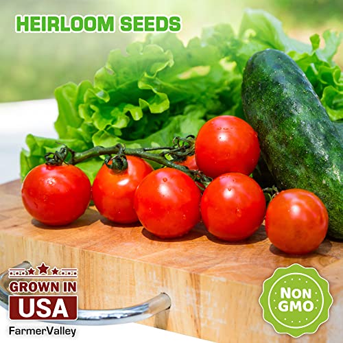 Heirloom Of Vegetable And Culinary Medicinal Herb Seeds For Gardening - Non-Gmo Usa Grown - Total 40 Seed Varieties For Indoor And Outdoor Planting - Easy To Grow #TOP5