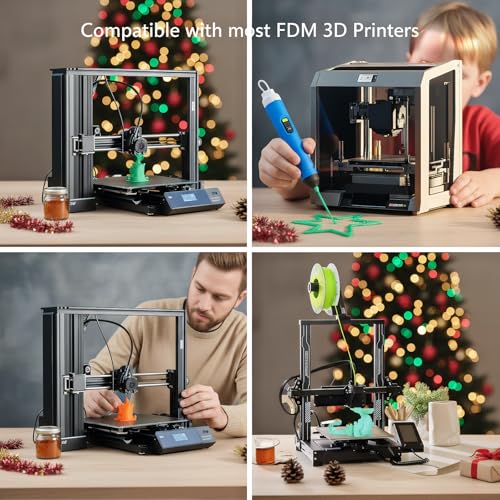 Arrange Lines Silk PLA 3D Printer Filament Bundle, 1.75mm PLA Filament for Most FDM 3D Printer,Dual Color 3D Printing Filament for DIY, Art, Modeling, 200g x 4 Spools — view 6