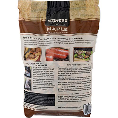 Western Premium Bbq Products Maple Bbq Smoking Chips, 180 Cu In #TOP3