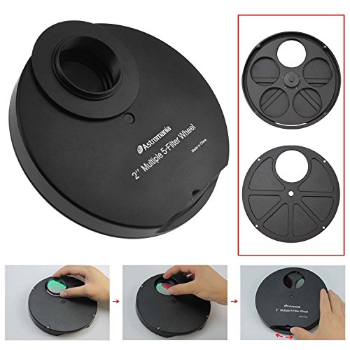 Astromania 2" Multiple 5-Position Filter Wheel For Telescope - Allowing You To Image Without Any Reflections Or Stray Light #TOP4