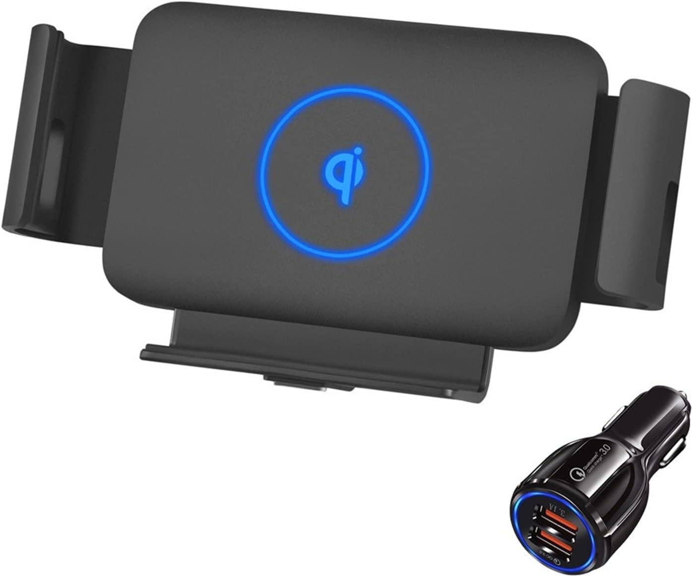 Car Wireless Charger Fold Screen 15W Fast Phone Charger Holder For Phone(S1 With Car Charger)