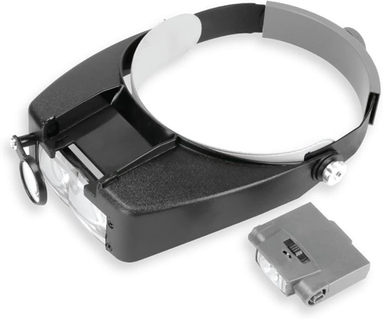 asdchZen Magnifying Glass Lamp Headband Magnifier 1.5X 3X 6.5X 8X Loupe Head Magnifying Glass Lens Jewelry Watch Repair Watchmaker Magnifier With Led Light Flexible Gooseneck Arm Marri