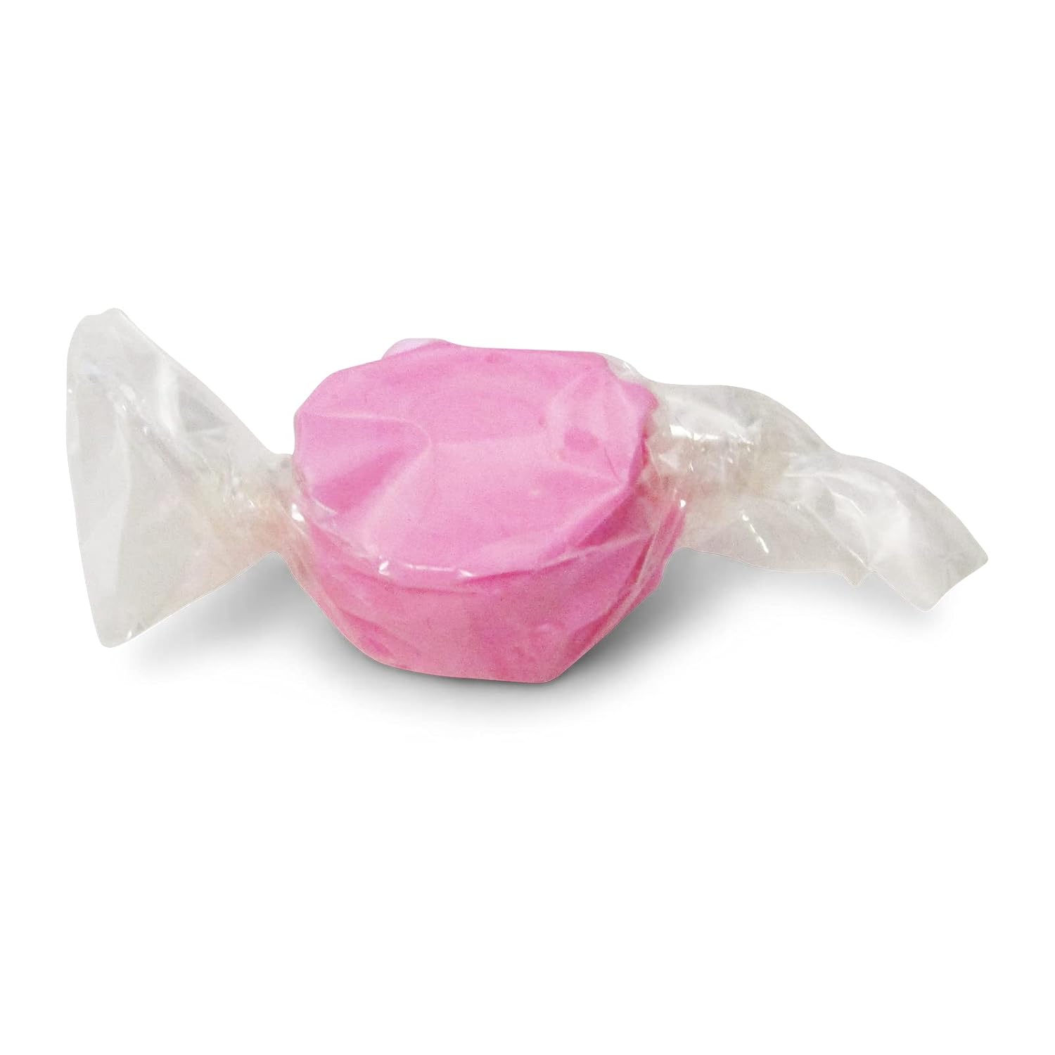 Gourmet Pink Strawberry Flavored Taffy Chews by Its Delish – 18 Oz Jumbo Reusable Container (Jar) – Chewy Fluffy Individually Wrapped Sweet & Juicy Soft Candy Taffies - Certified Kosher