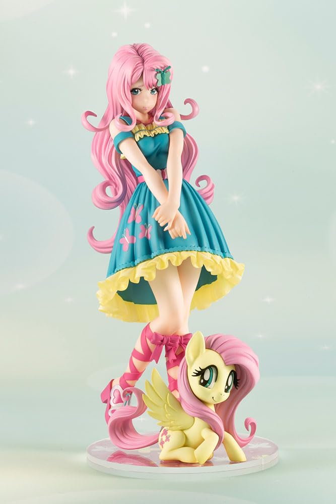 柔柔 Fluttershy 豪華ダイヤカスタム 蜻蛉姫 現品身分カード付き Kotobukiya My Little Pony Bishoujo PVC Statue 1/7 Fluttershy