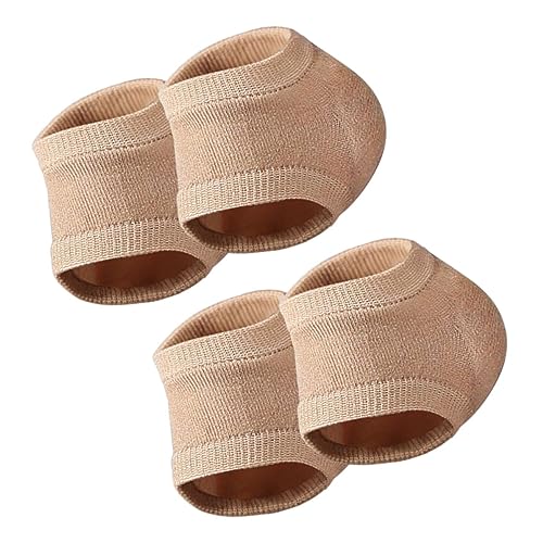FOYTOKI 2 Pairs Foot Care Socks for Dry Cracked Feet Gel Heel Socks Breathable Elastic Design