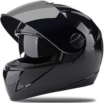 Amazon バイク システムヘルメット フルフェイス ダブルシールド かっこいい Helmet 男女兼用 フリップアップ 耐衝撃性 通気 原付 オートバイ ブラック 黒茶シールド ファイン ショップ スポーツ アウトドア Amazon バイク システムヘルメット フルフェイス ダブルシールド かっこいい Helmet 男女兼用 フリップアップ 耐衝撃性 通気 原付 オートバイ ブラック 黒茶シールド ファイン ショップ スポーツ アウトドア