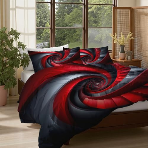 Housse de couette 140x200 géométrie spirale avec taie 65x65 - 4