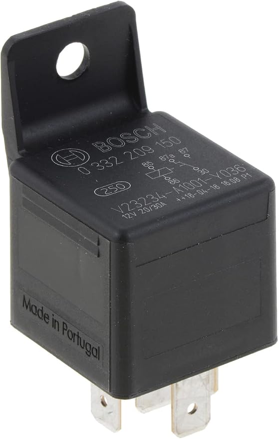 Bosch 0986AH0300 ini relé de 12 V 20 A, IP5K4, teperatura de