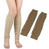 Doux et épais : genouillères d'hiver fabriquées en fibres acryliques extensibles avec tricot crocheté. Doux et élastique, confortable à porter, peut envelopper parfaitement vos jambes et vous apporter de la chaleur.