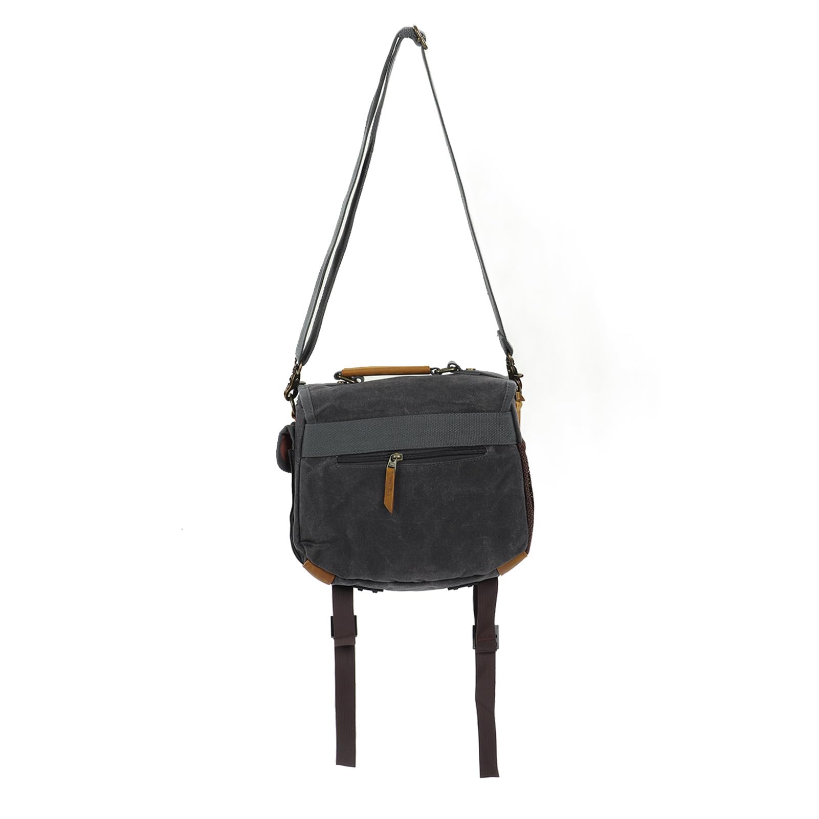 Bolsos de Hombro para Cámara de Lona Vintage Casual Gran Espacio SLR DSLR Estuche para Cámara de Lona para Viajes de Fotografía